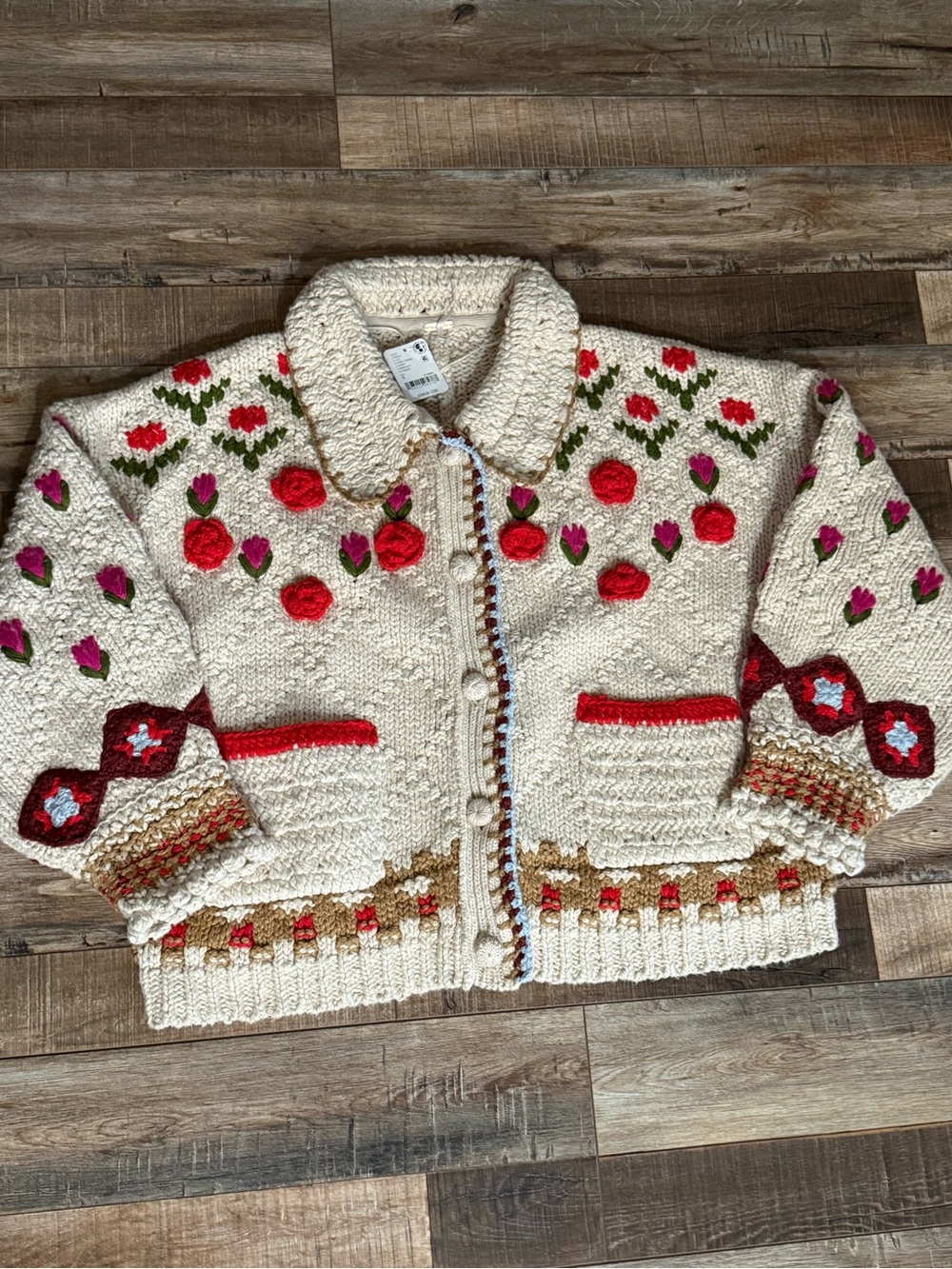 Free People Rosebud Cardigan size SMALL - Picture 3 of 5